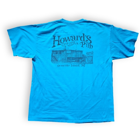 Blue/Black Howard's Pub NC Tee, Men's XL - Picture 1 of 8